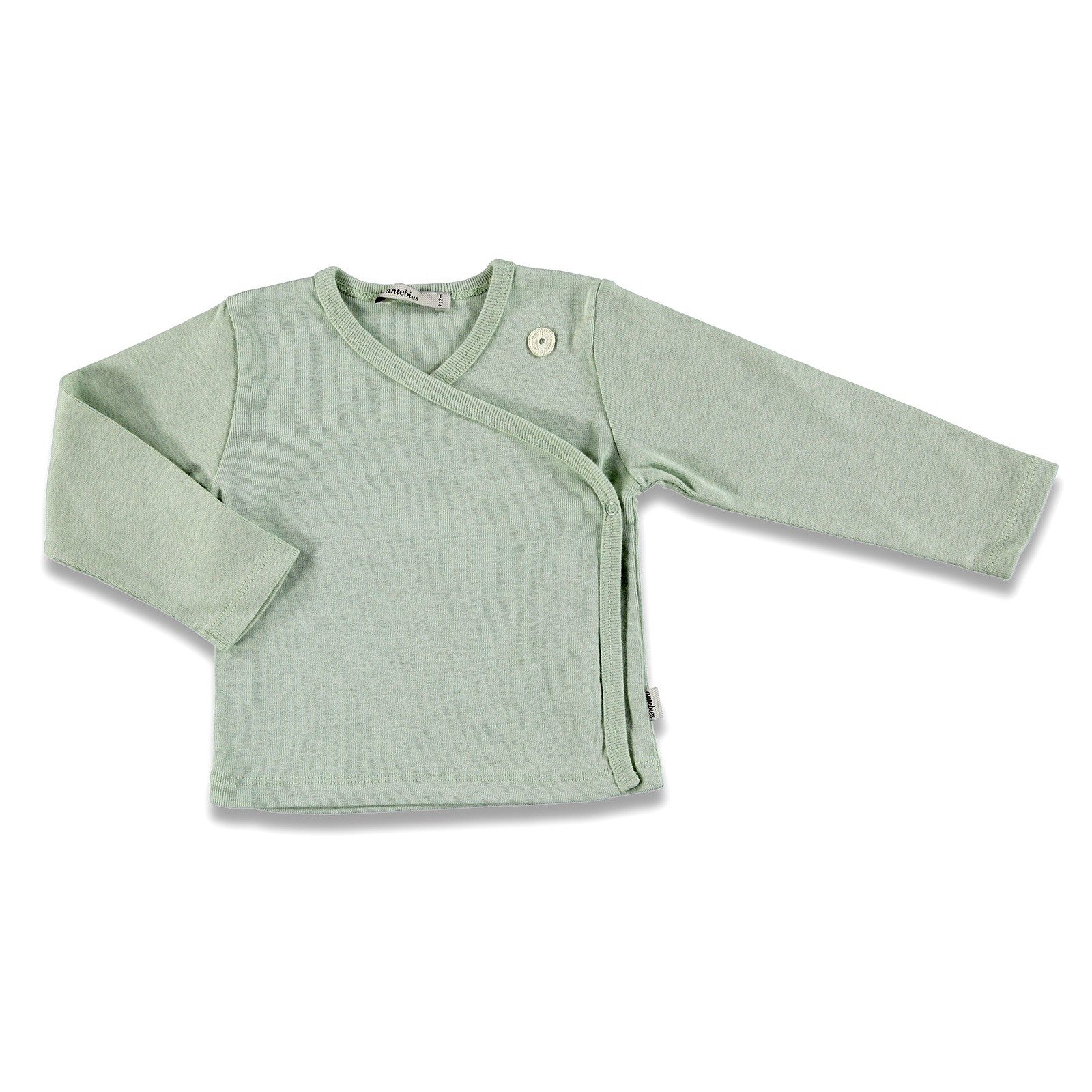 Antebies Baby Organic Green Woollen Rib Jacket