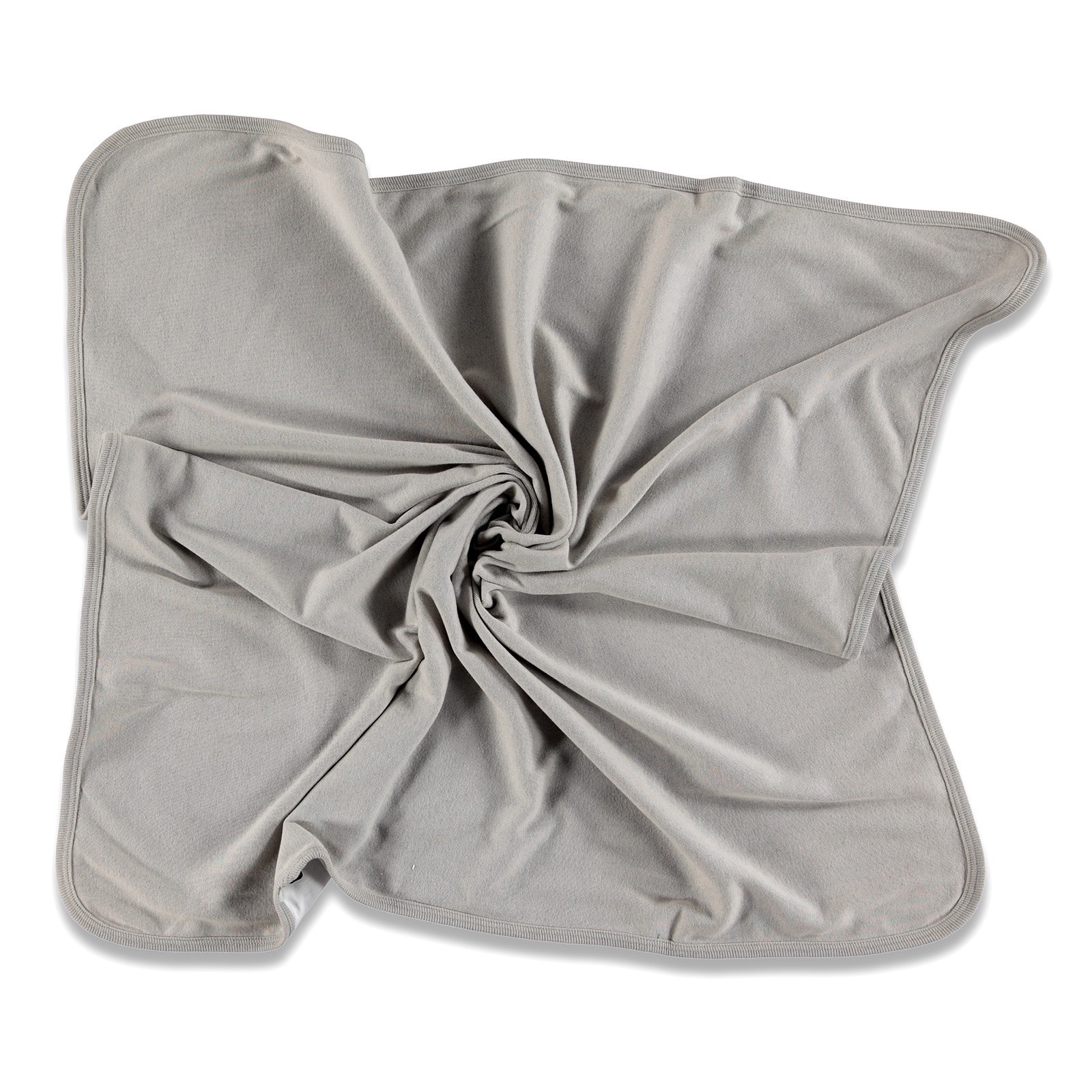 Antebies Baby Organic Grey Woollen Rib Blanket