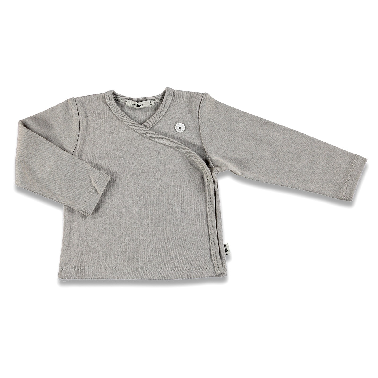 Antebies Baby Organic Grey Woollen Rib Jacket