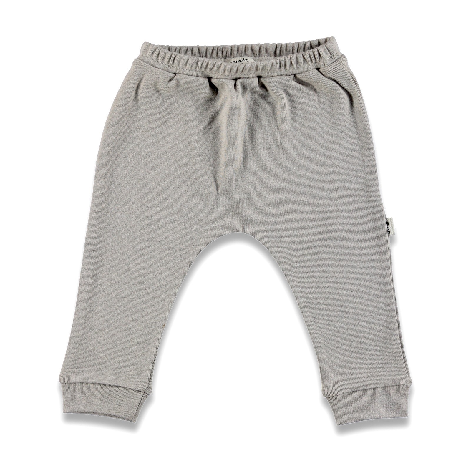 Antebies Baby Organic Grey Woollen Rib Pants