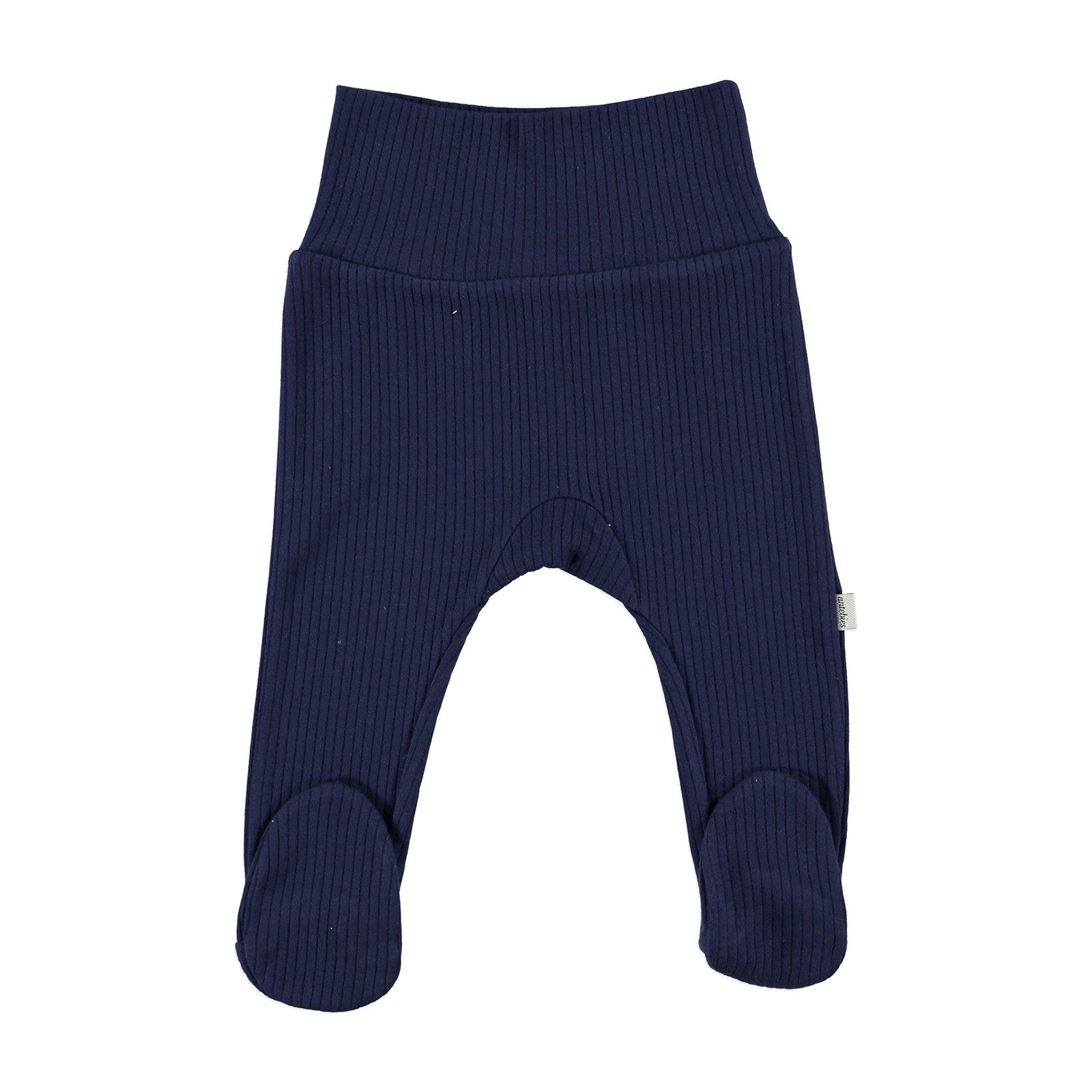 Antebies Baby Organic Navy Blue Reported Rib Pants