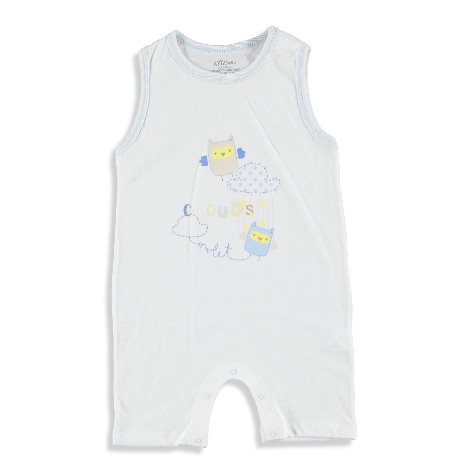 Aziz Bebe Cloud and Sun Baby Short Romper