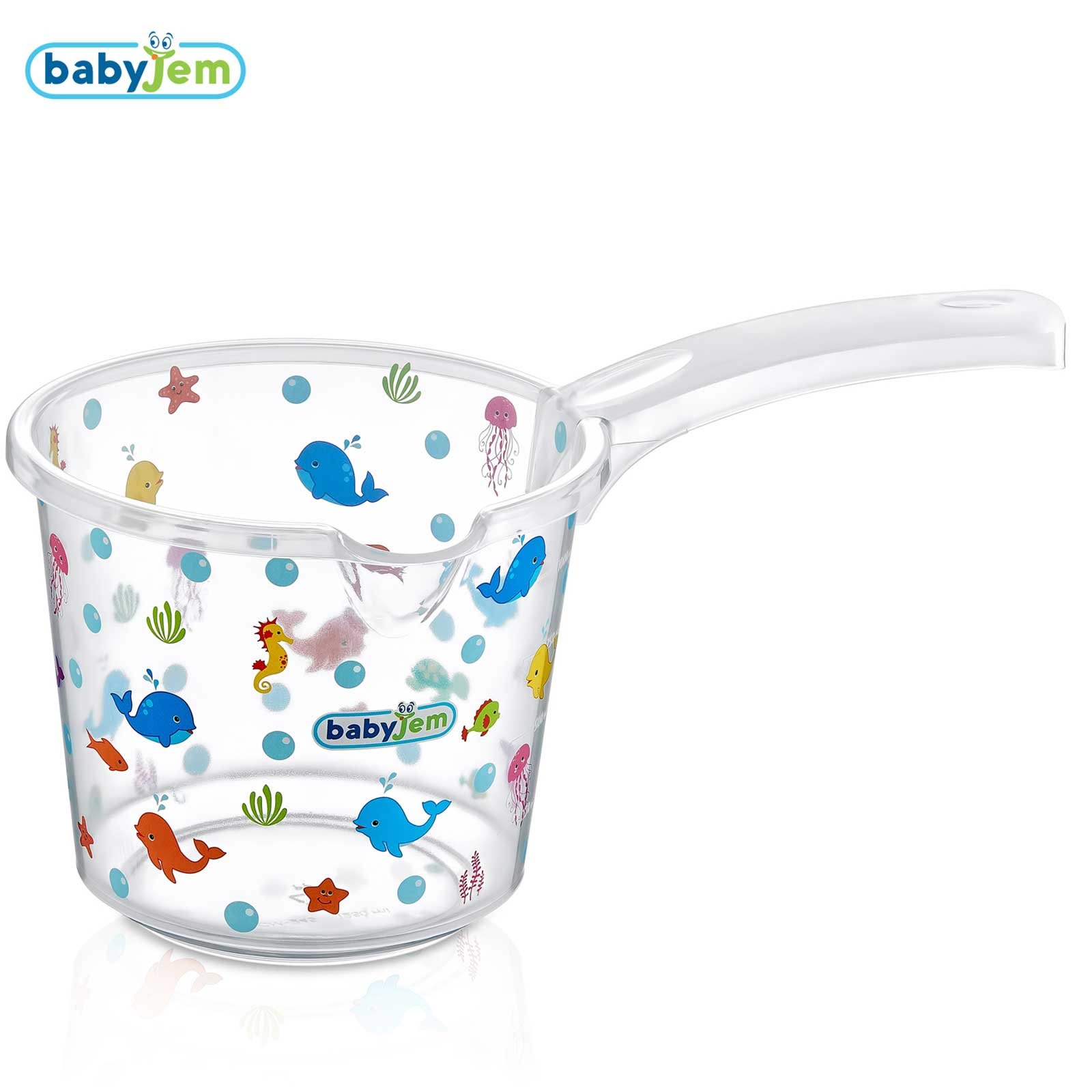 Babyjem Clear Plastic Bath Mug