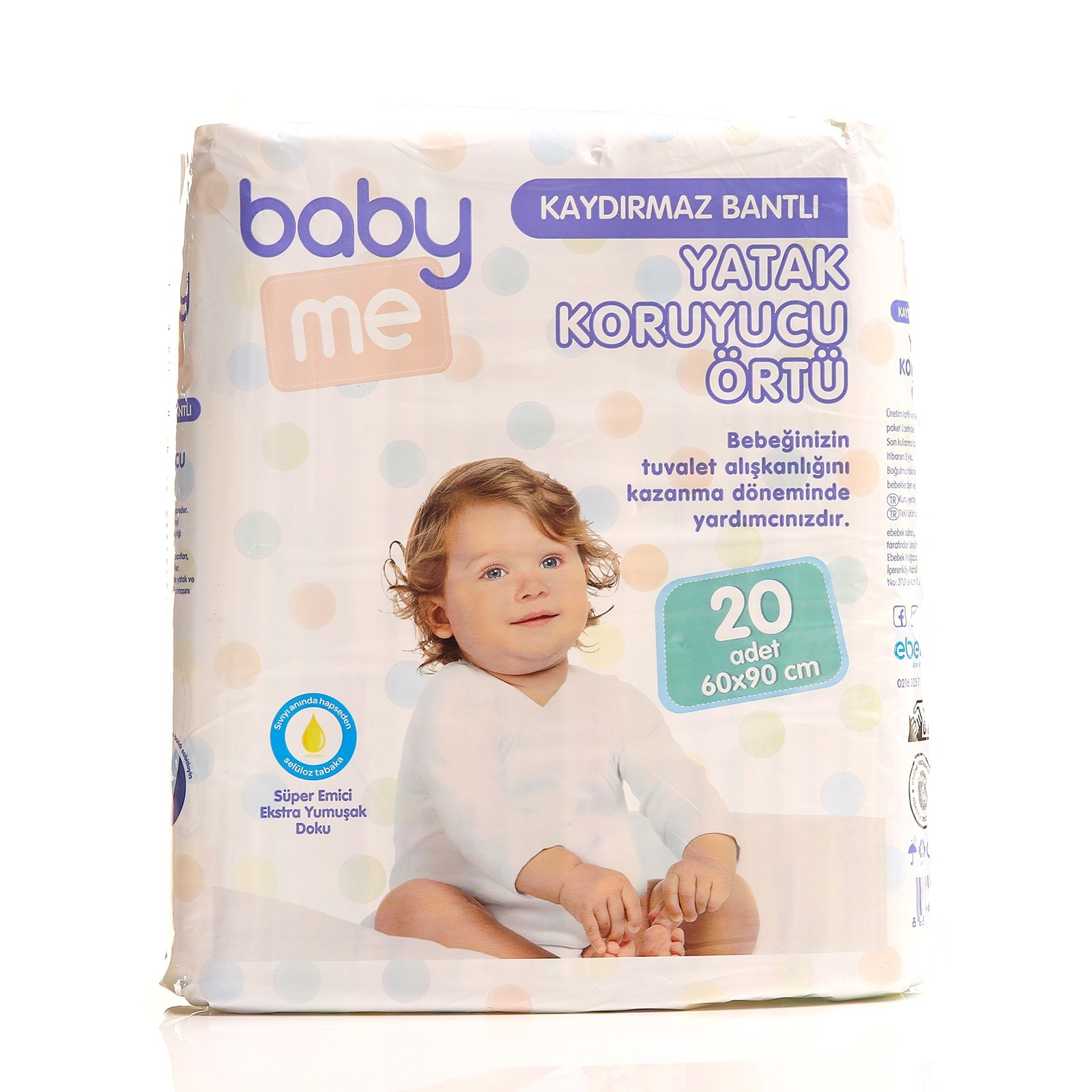 baby&me Non-Slip Underpad Mattress Cover 60x90cm 20 pcs