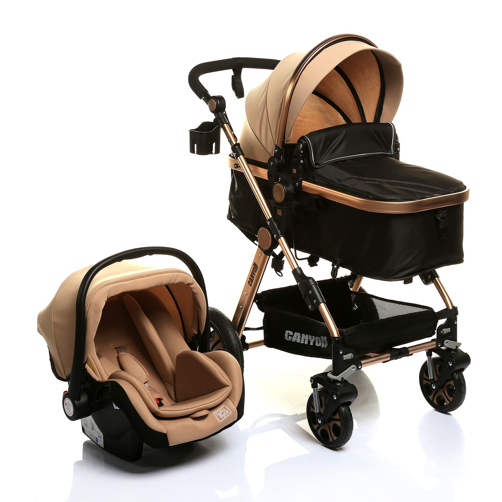 baby&plus Canyon Travel System Baby Stroller Carriage V2