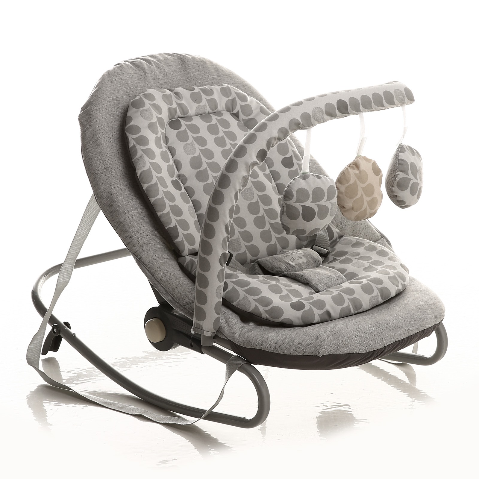 baby&plus Lounge Baby Bouncer Chair with Toys