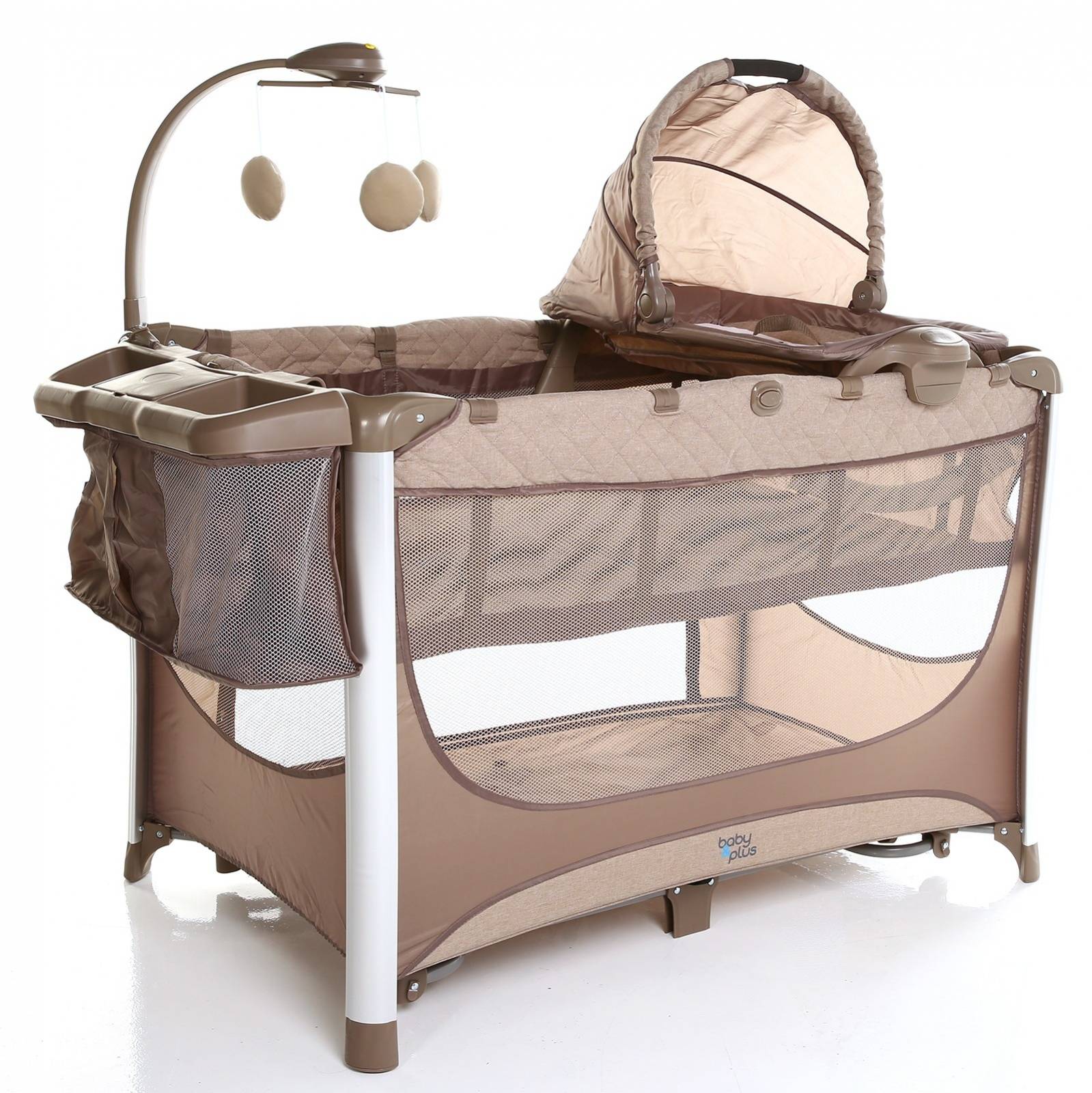 baby&plus Valley Travel Cot Bed 70x110 cm