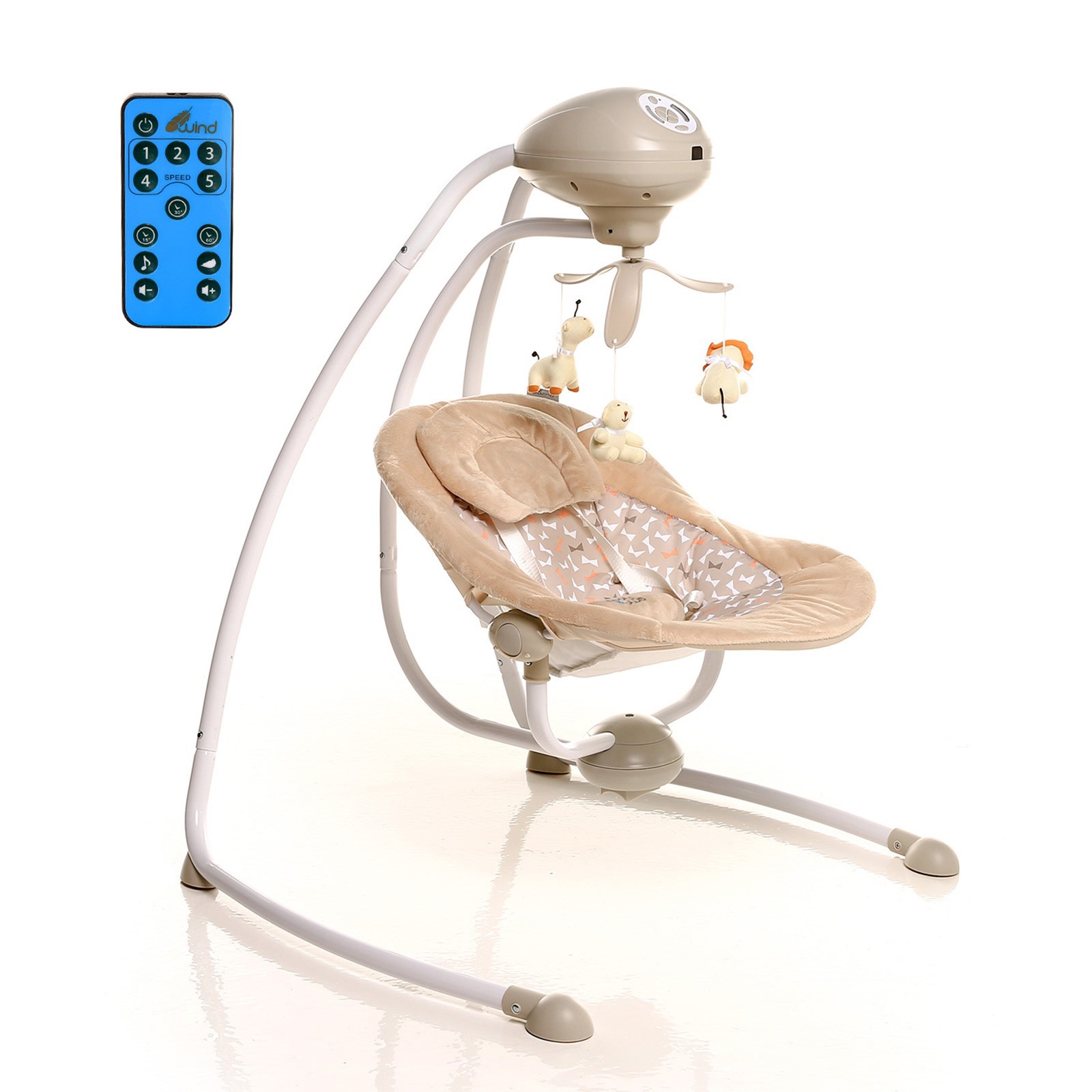 baby&plus Wind Auto Baby Swing