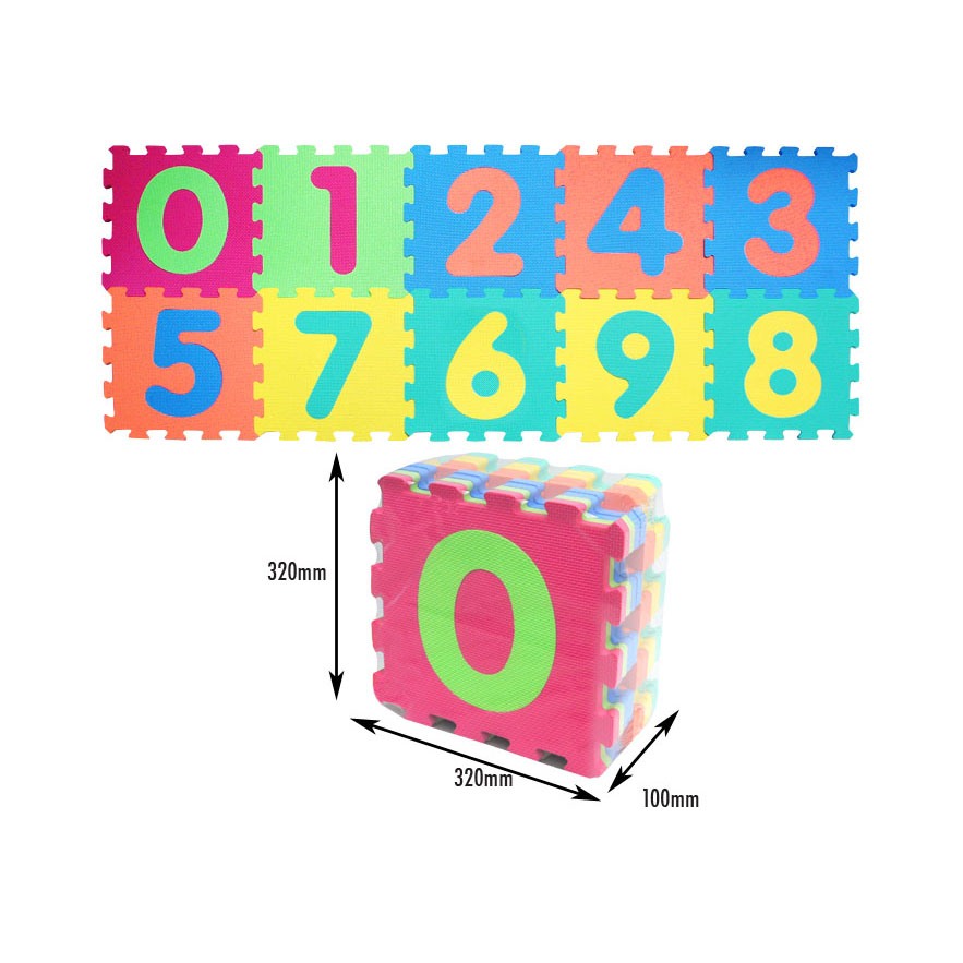 baby&toys Eva Educational Puzzle Mat 10-piece