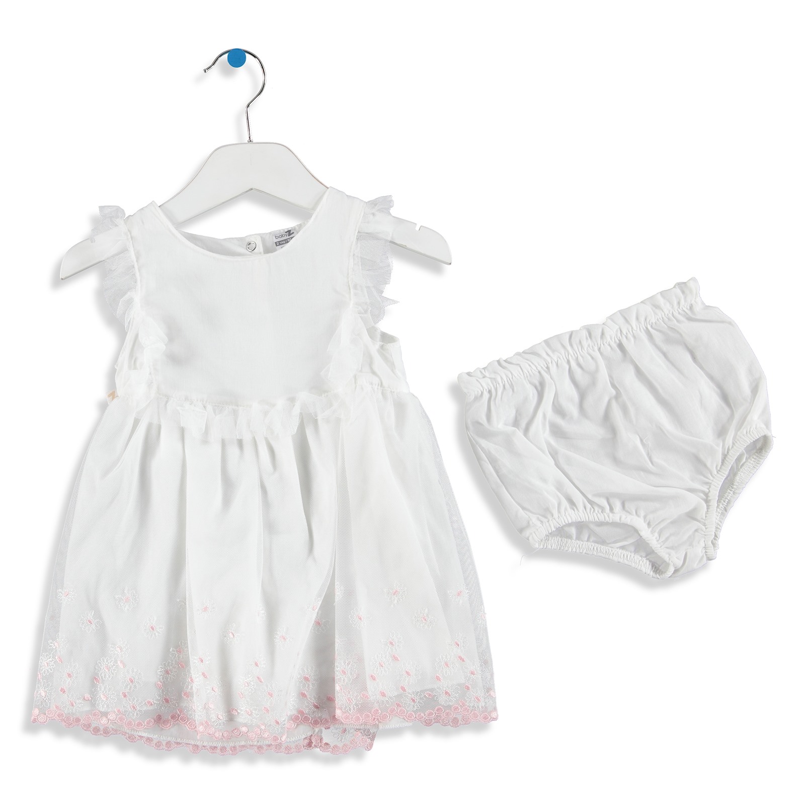 BabyZ Baby Texture Lacy Detailed Panty Dress