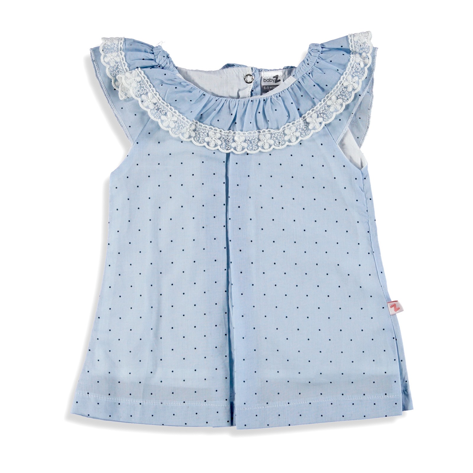 BabyZ Lacy Detaile, Light Blue, 6 Months