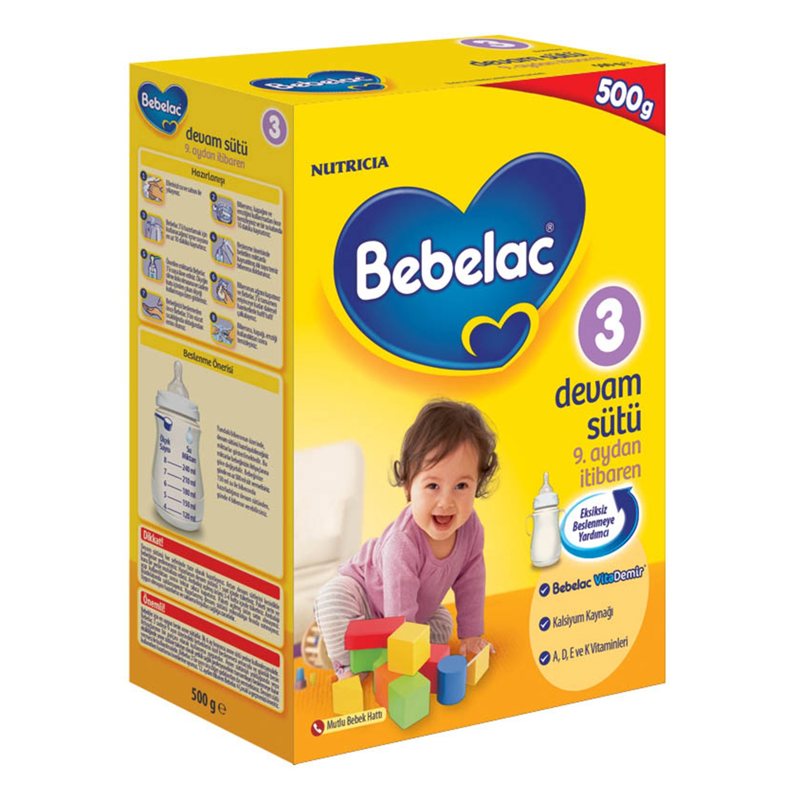 Bebelac 3 Feeding Bottle 500 gr