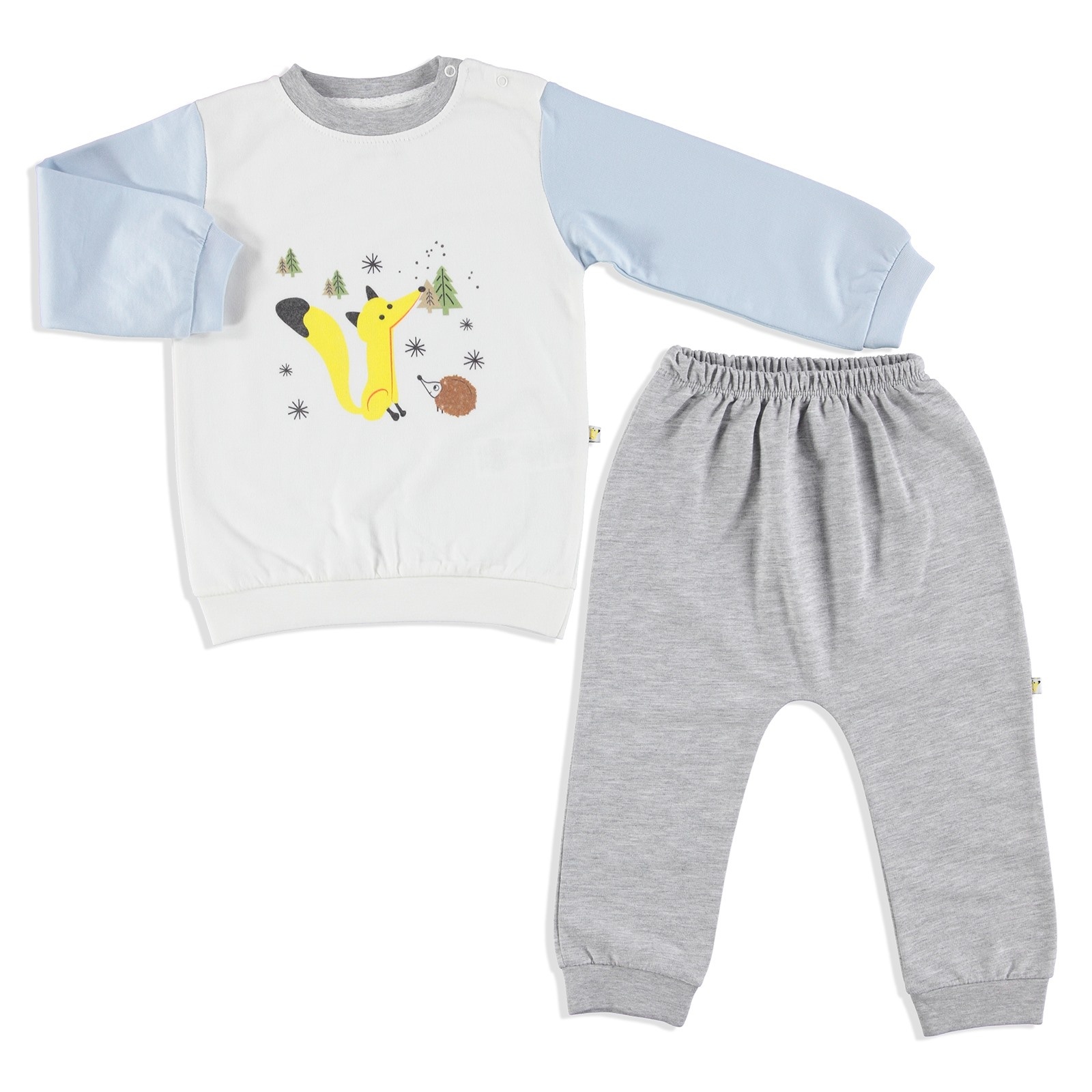 Carmin Baby Little Fox Interlock Tracksuit Set