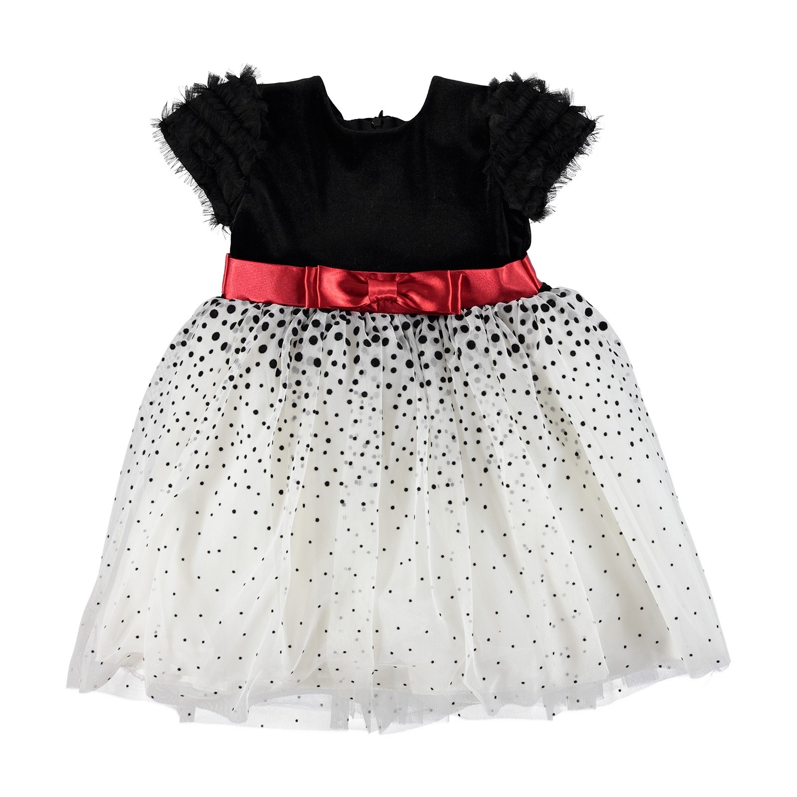 ChatonDor Belt Detail Baby Girl Dress