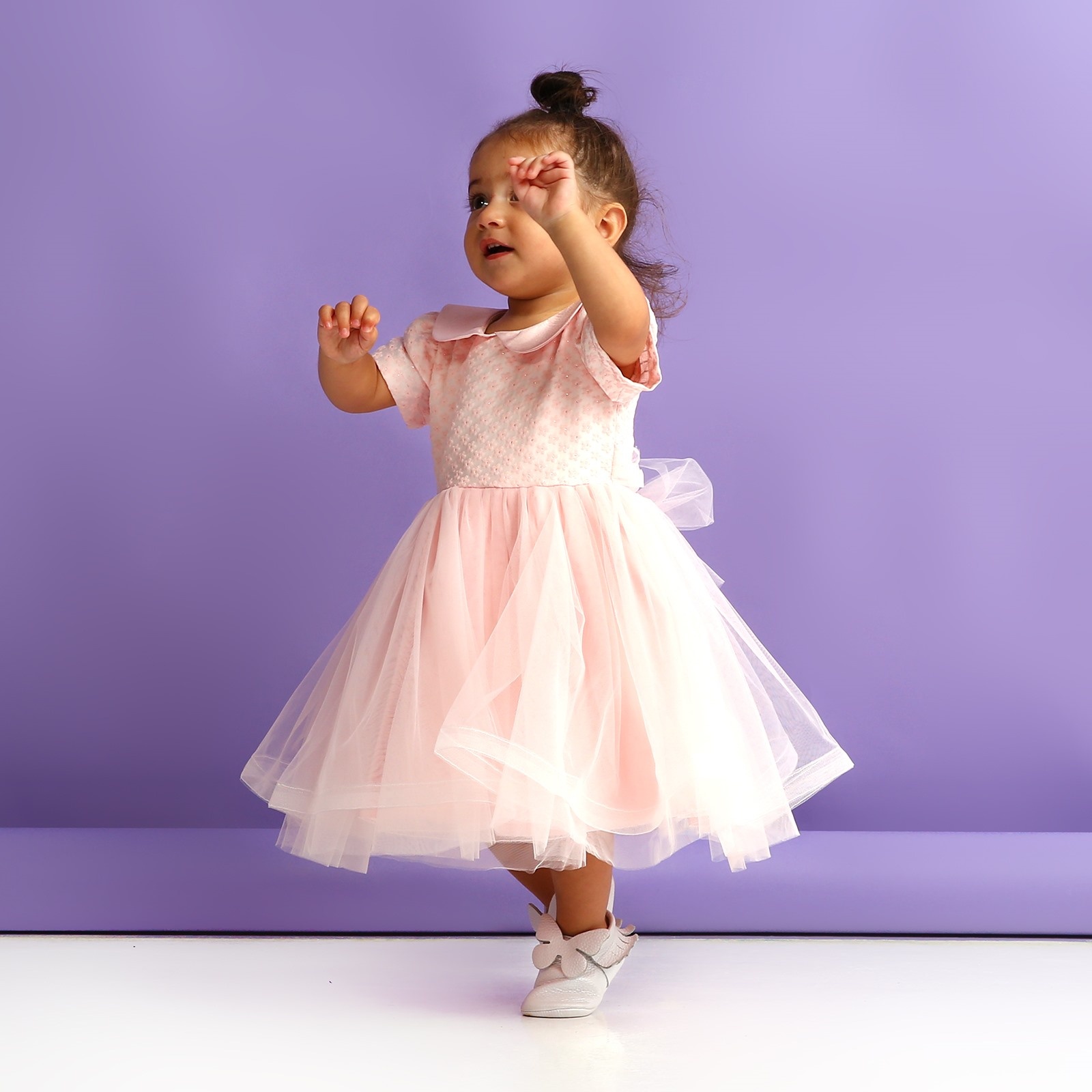 ChatonDor Petter Pan Collar Baby Girl Dress