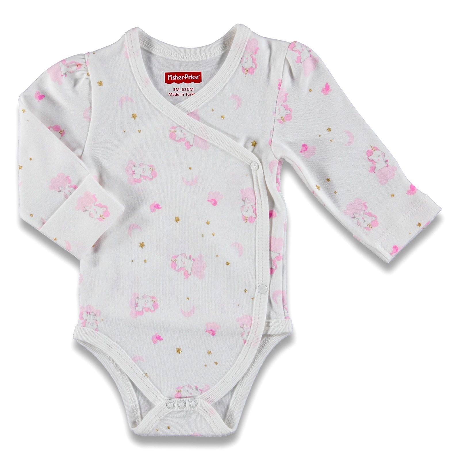 Fisher Price Magical Unicorn Baby Long Sleeve Bodysuits