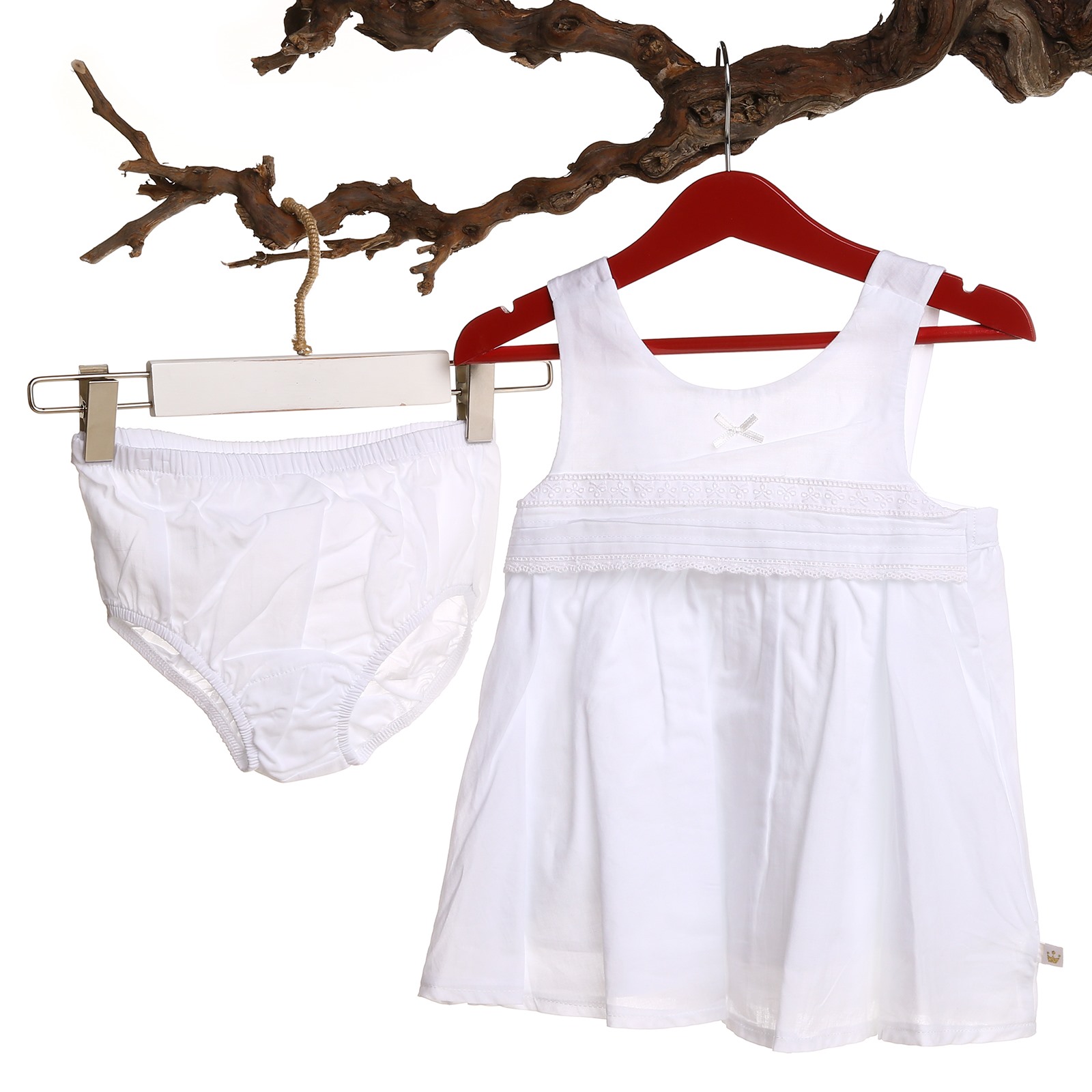 For My Baby Angel Texture Dress with Panty