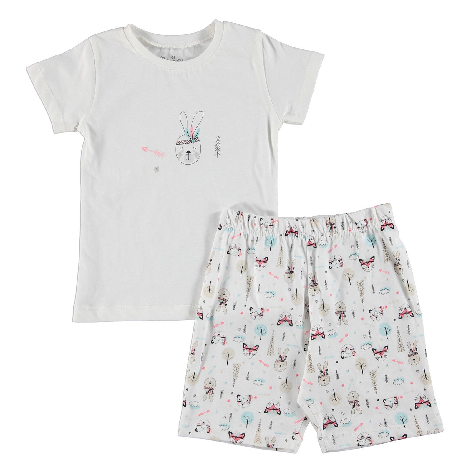 For My Baby Animals Pri, White, 6 Months