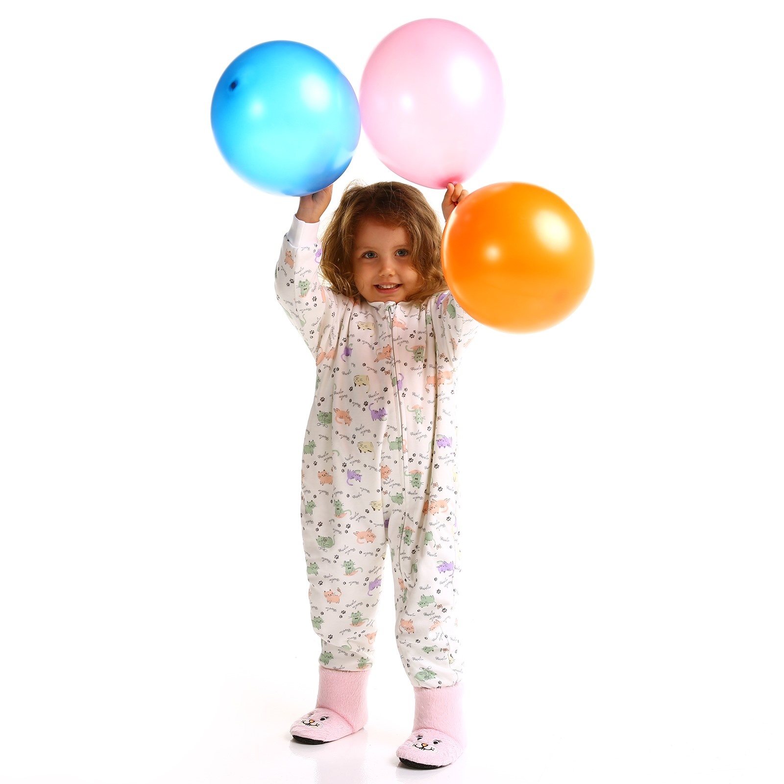 HelloBaby Baby Cat Printed Sleepsuit Romper