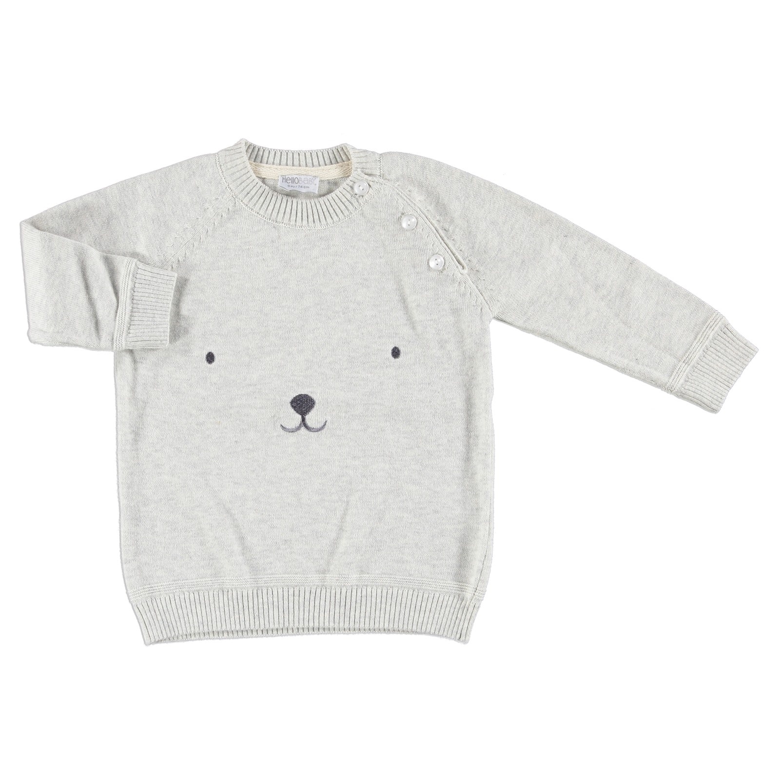 HelloBaby Embroidered Baby 100% Cotton Knit Jumper