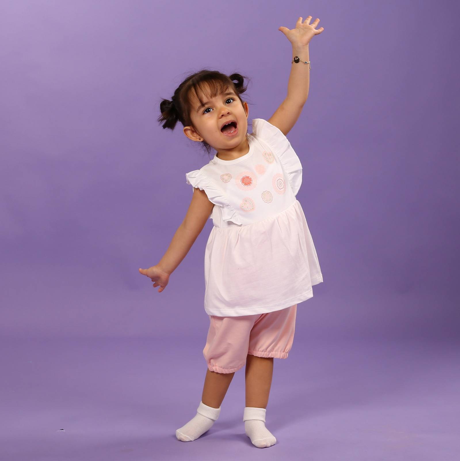 HelloBaby Little Birds Baby Skirted Jumpsuit