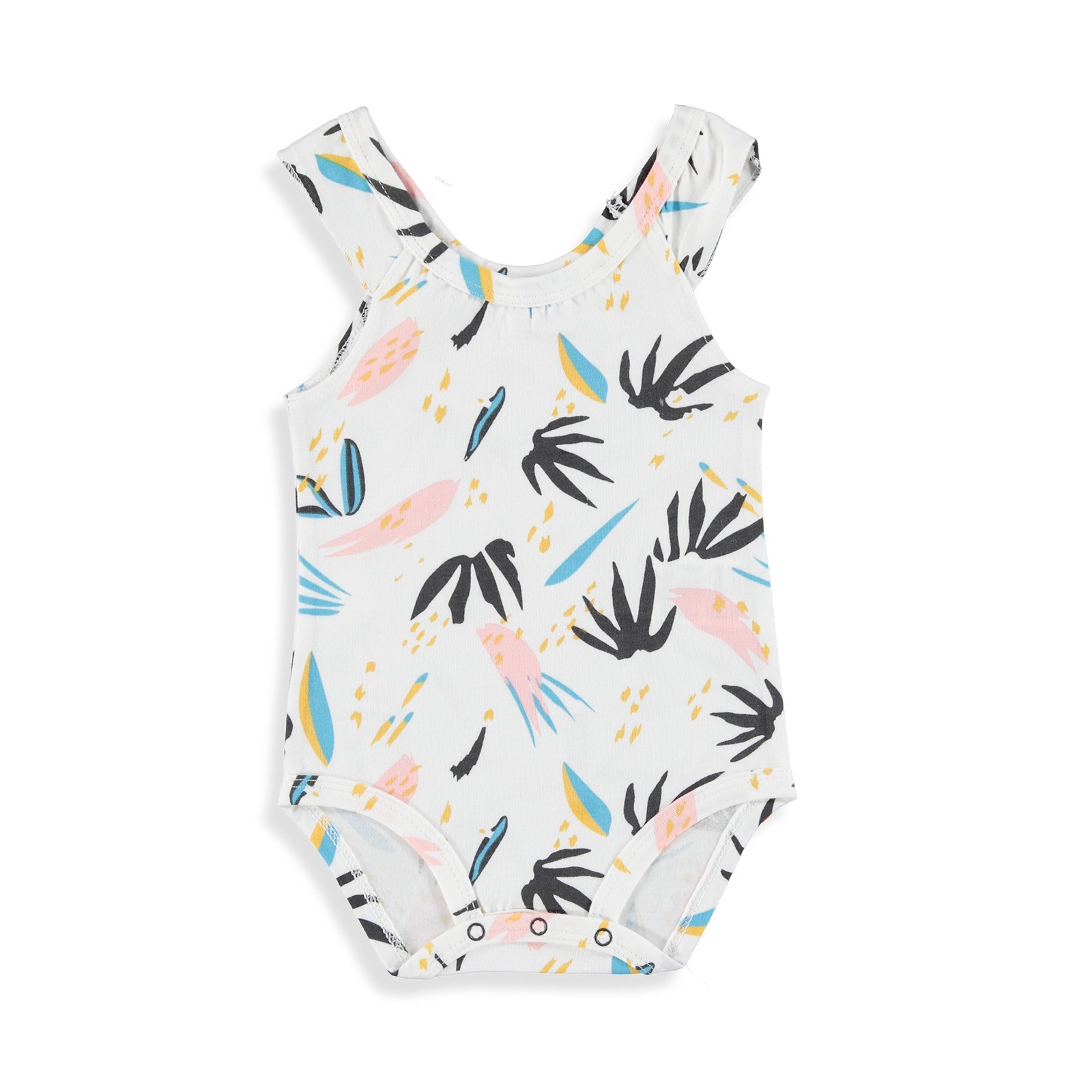 Luggi Leaf Baby Scoop Neck Bodysuit