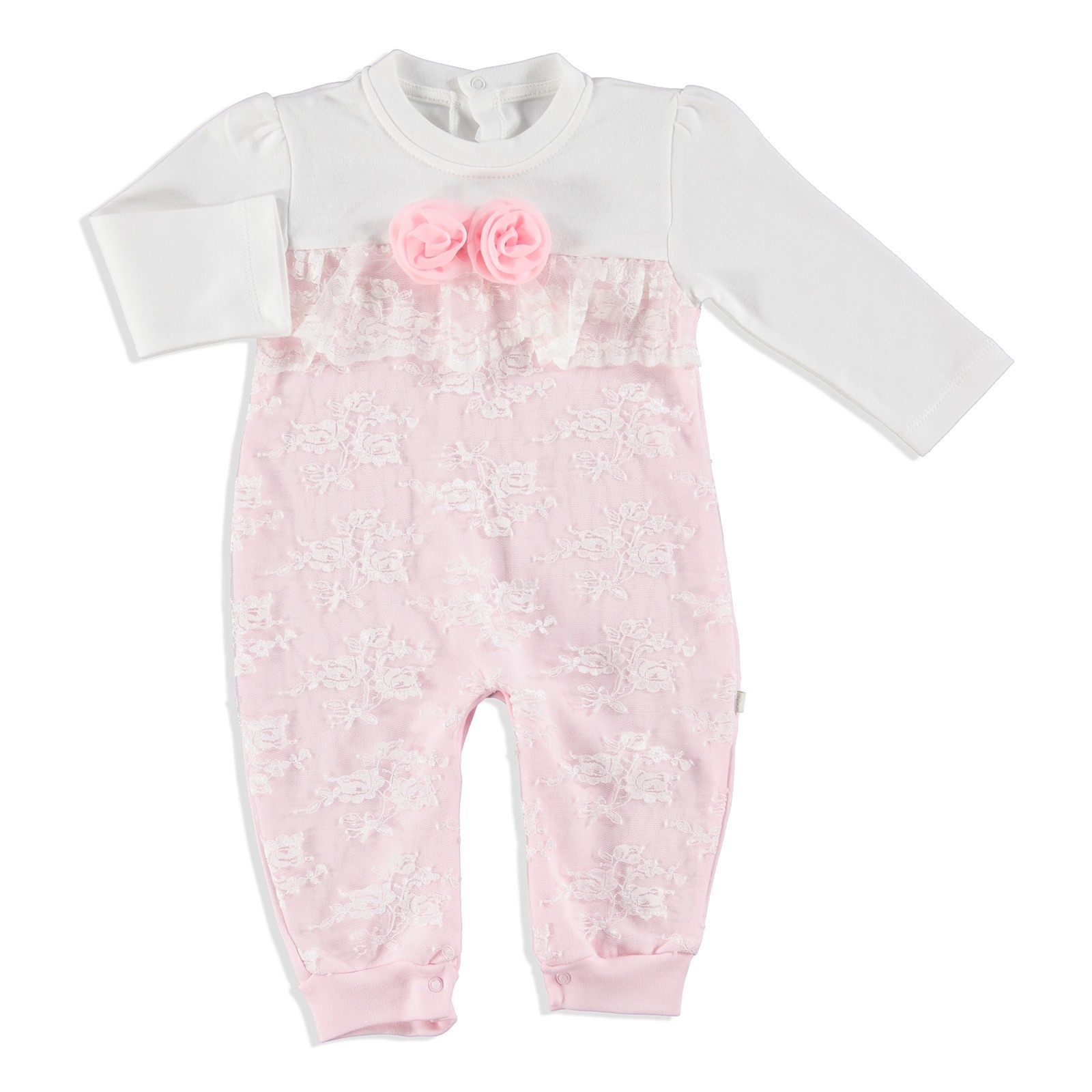 Mymio Baby Flower Interlock Footless Romper