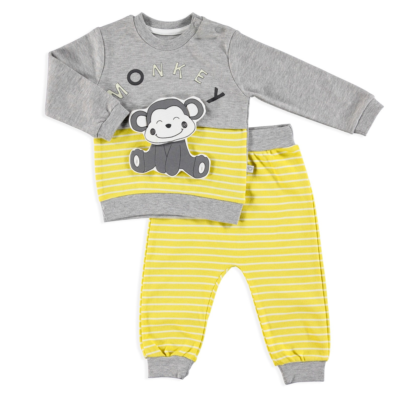 Mymio Fun Monkey Baby Sweatshirt Trousers Set