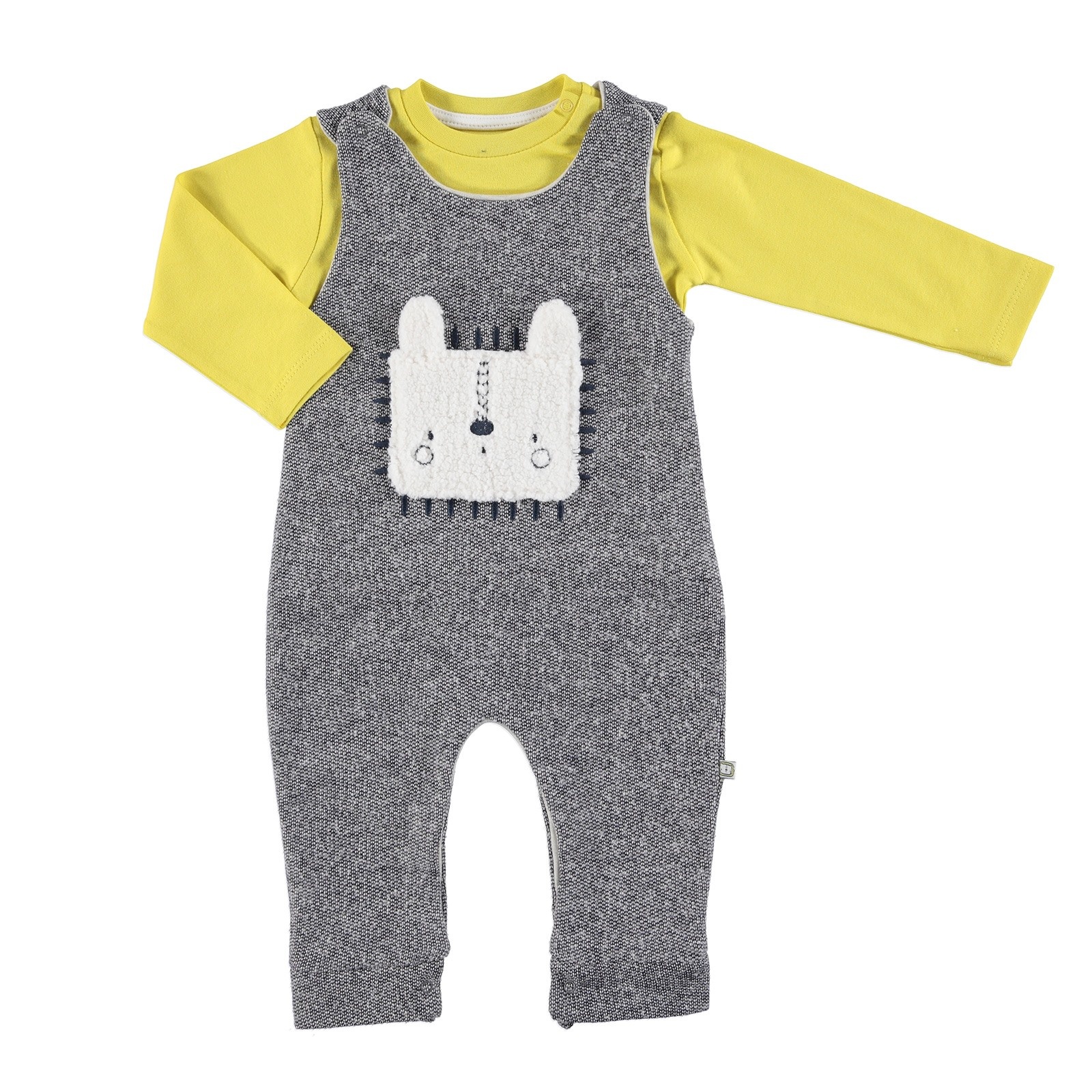 Mymio Lion Baby Jumpsuit Sweatshirt Set 2 pcs