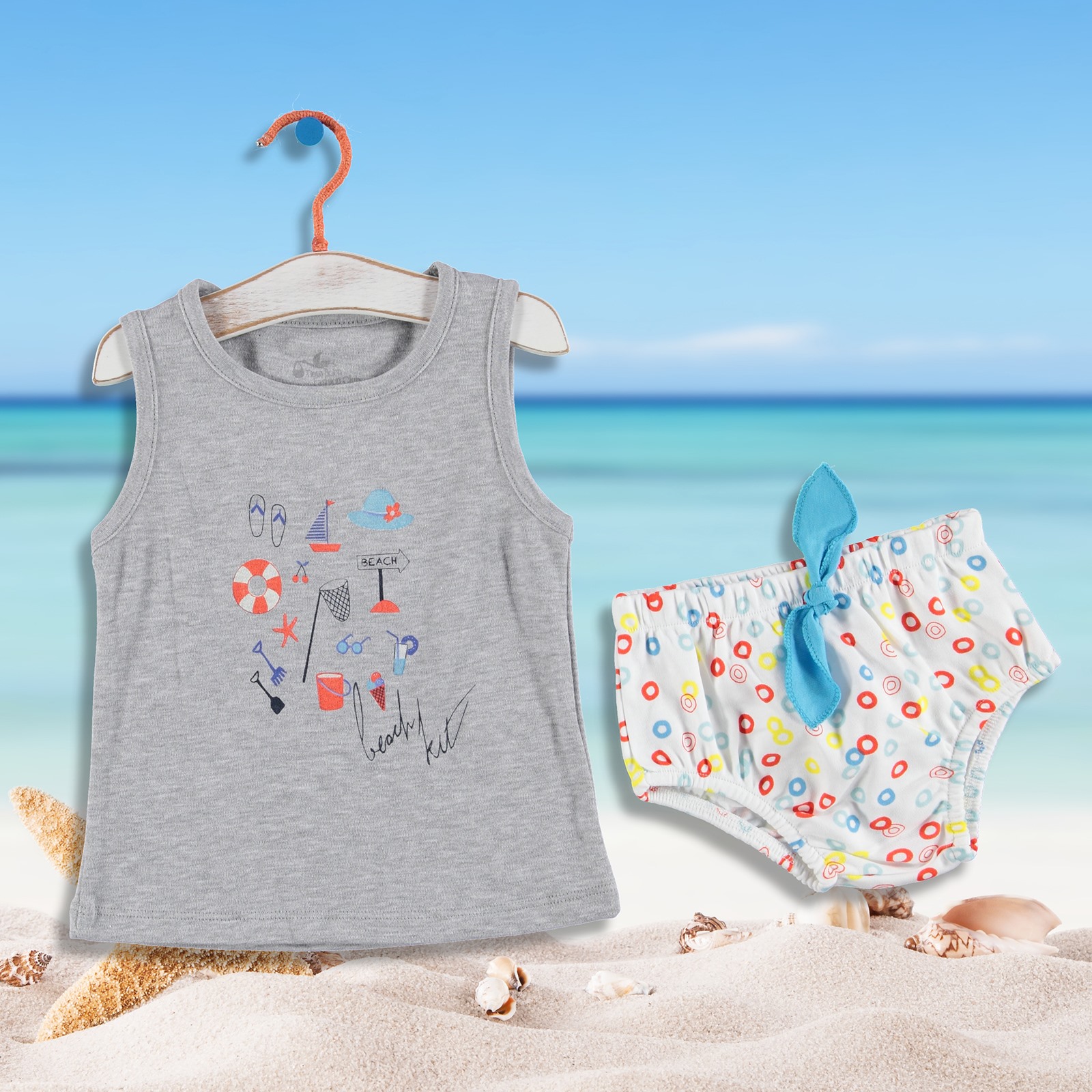 Newborn Fashion Club Fun Summer Baby Shirt Panty