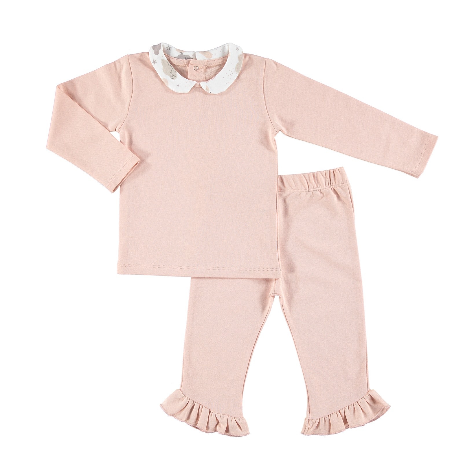 Newborn Fashion Club Fun Winter Baby Petter Pan Collar Sweatshirt Set