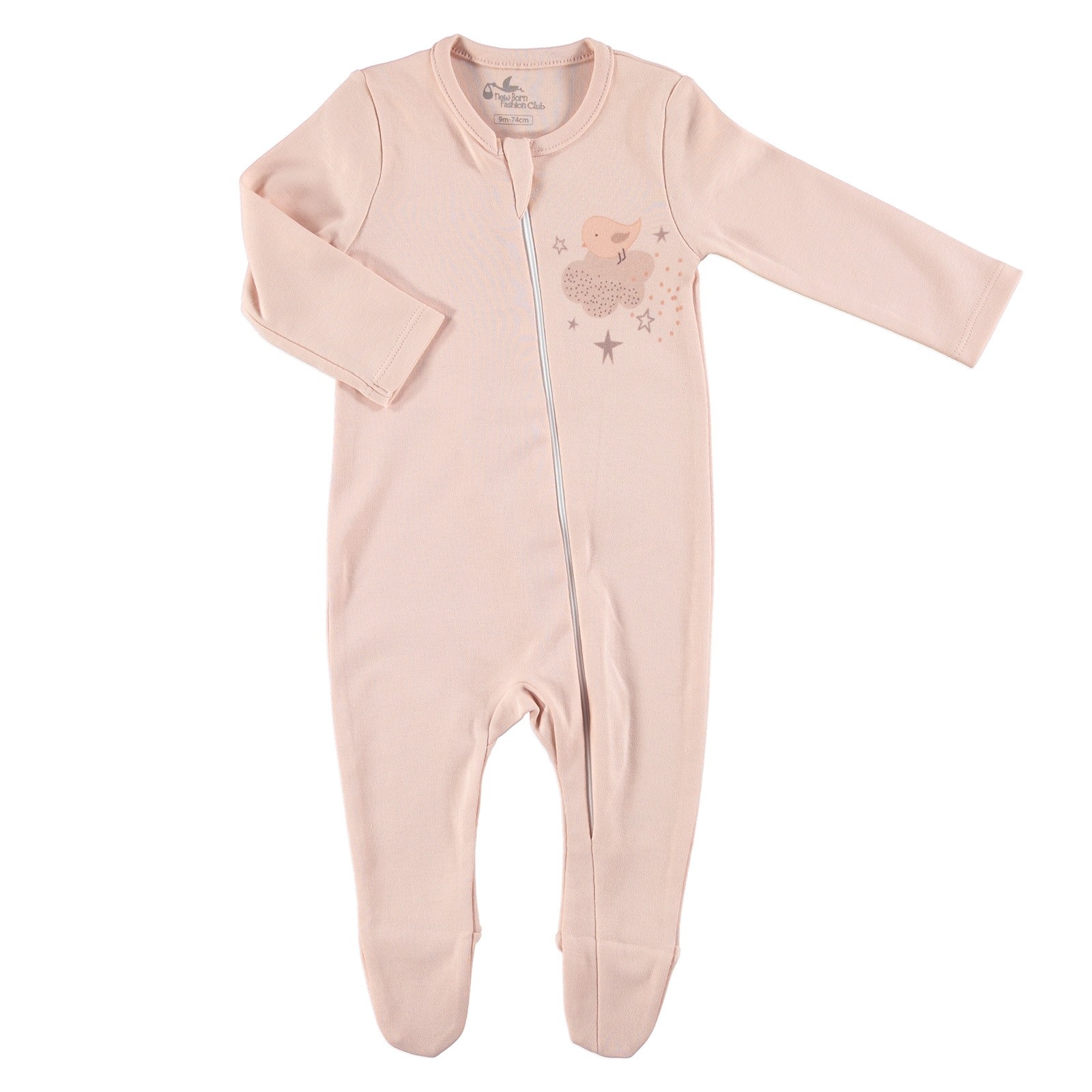 Newborn Fashion Club Fun Winter Baby Zippered Romper