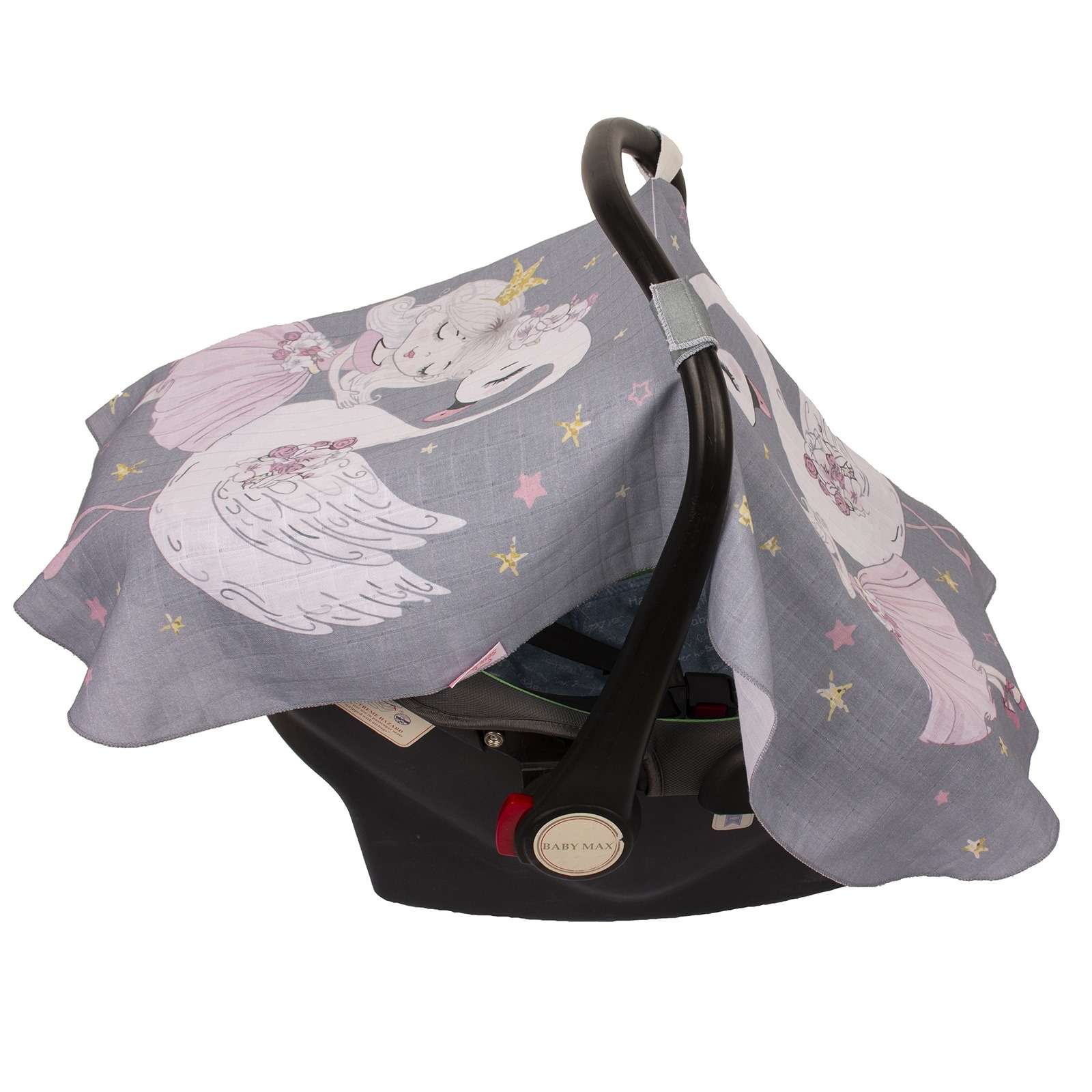 Sevi Bebe Pano Printed Muslin Infant Carrier Cover