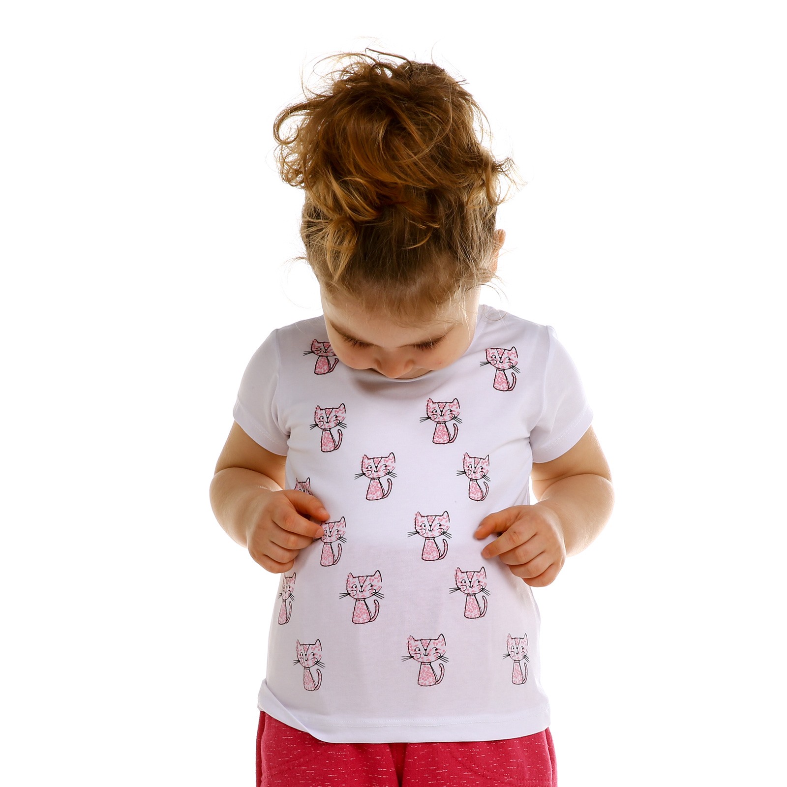 Tuffy Crew Neck Printed Baby Girl Tshirt