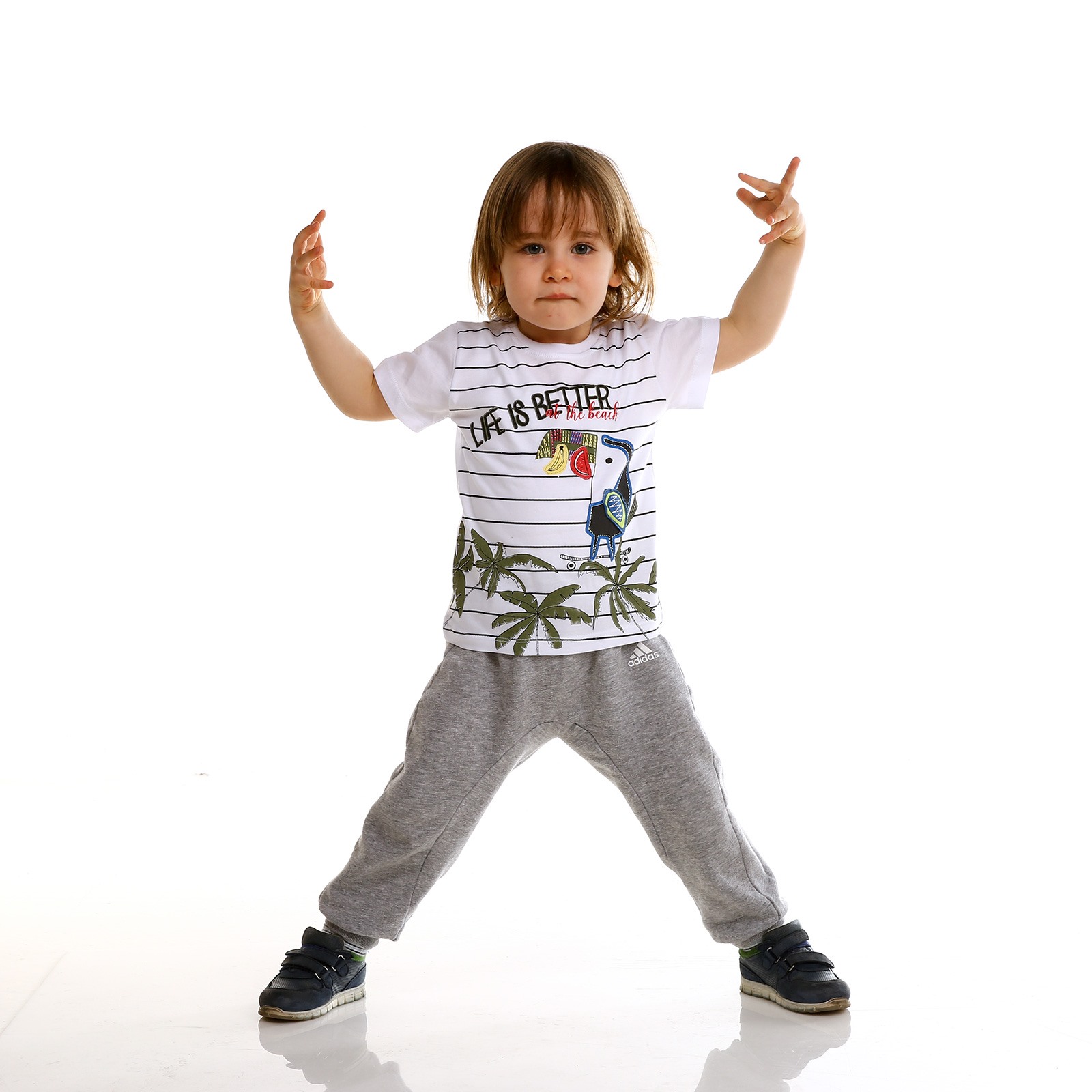 Tuffy Zebra Embroidered Baby Tshirt
